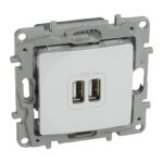CHARGE 2USB A+A 2.4A 12W BL NILOE 664794 LEGRAND