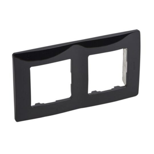 PLAQUE 2 POSTES BLACK NILOE 397052 LEGRAND