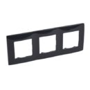 PLAQUE 3 POSTES BLACK NILOE 397053 LEGRAND