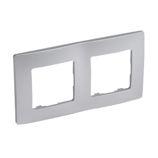 PLAQUE 2 POSTES ALU NILOE 397042 LEGRAND