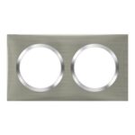 PLAQUE 2P STYLE INOX BROSSE DOOXIE 600872 LEGRAND