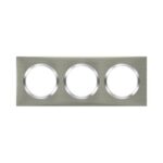 PLAQUE 3P STYLE INOX BROSSE DOOXIE 600873 LEGRAND
