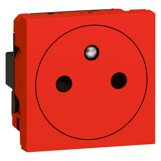 PRISE 2P+T F/B ESTHETIQUE, SECURITE, HYGIENE (ROUGE) MOSAIC 278141L LEGRAND