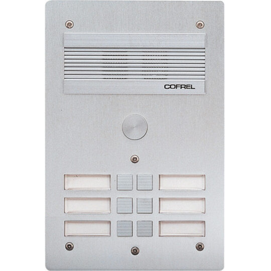 PLATINE DE RUE SERIE 300 AUDIO FACADE  ALU 4mm 6 APPELS 308306 LEGRAND