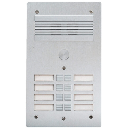 PLATINE DE RUE SERIE 300 AUDIO FACADE  ALU 4mm 8 APPELS 308308 LEGRAND