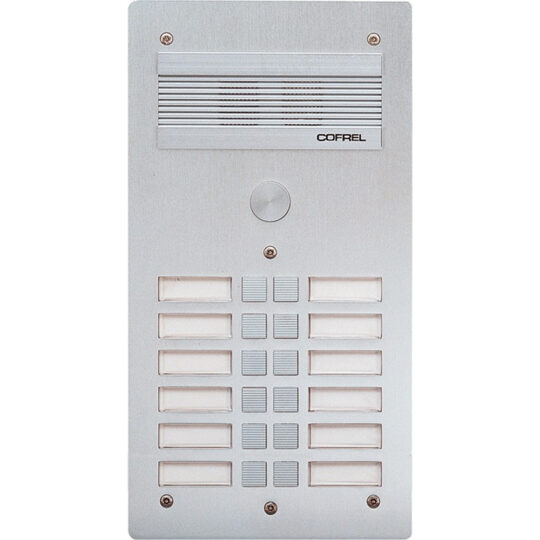 PLATINE DE RUE SERIE 300 AUDIO FACADE  ALU 4mm 12 APPELS 308312 LEGRAND