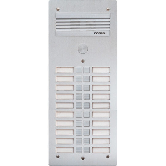 PLATINE DE RUE SERIE 300 AUDIO FACADE  ALU 4mm 20 APPELS 308320 LEGRAND