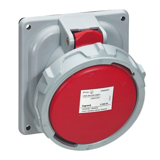 PRISE A ENTRAXE UNIFIE P17 IP66/67 125A - 380V~ à 415V~ - 3P+T+N 555689 LEGRAND