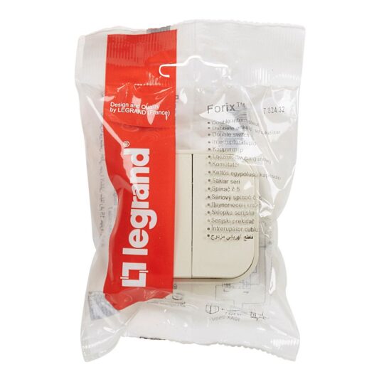 INTERRUPTEUR SIMPLE A DOUBLE ALLUMAGE-IVOIRE FORIX 782432 LEGRAND