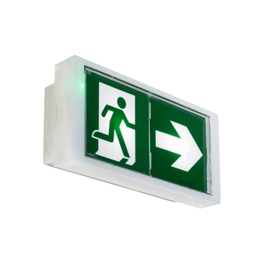 BLOC DE SECURITE BAES LED ENCASTRE ET APPARENT + ETIQUETTE 75LM 1,5H