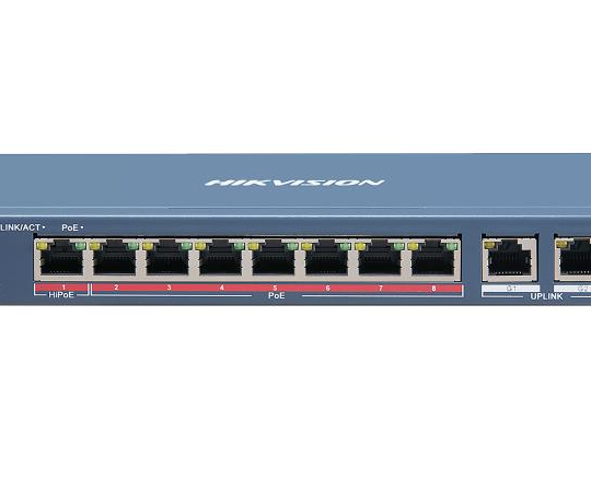 SWITCH POE 8 PORTS AVEC 6 PORTS PoE+, 2 ETHERNET UPLINK,100M BPS