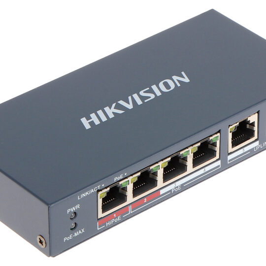 SWITCH POE DS-3E0106HP-E 4-PORTS HIKVISION