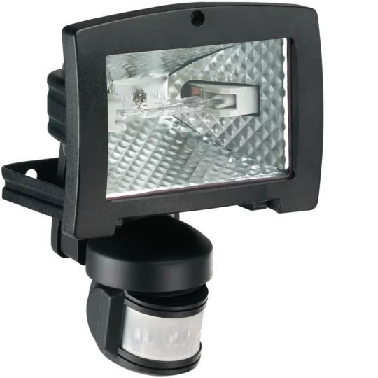 PROJECTEUR A ECONOMIE ENERGIE 120W AVEC DETECTEUR INFRAROUGE 140° NOIR 52035 HAGER