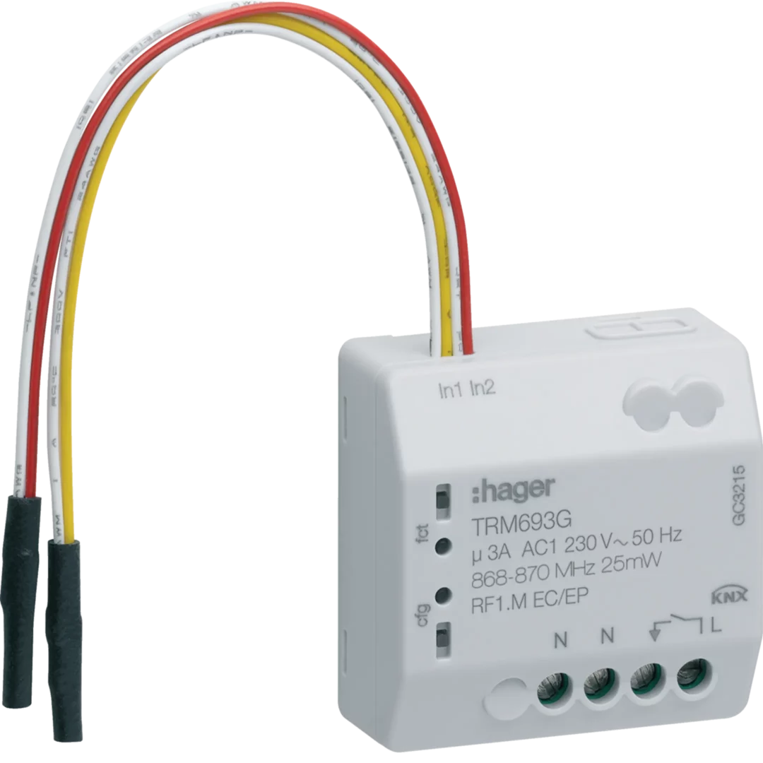 Module KNX Hager TX302 - 2 Entrées, Pour Installation Domotique TEBIS, Occasion