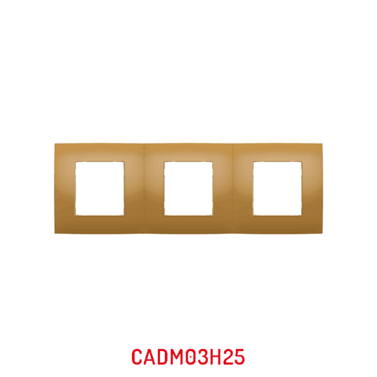 MULTICADRE 3POSTES HORIZONTAL CARAMEL DECO MILLENIUM CADM03H25/05 LAP