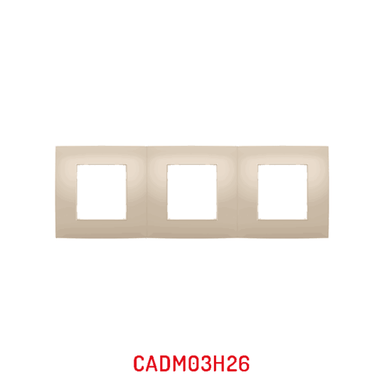 MULTICADRE 3POSTES HORIZONTAL CAPPUCCINO DECO MILLENIUM CADM03H26/05 LAP