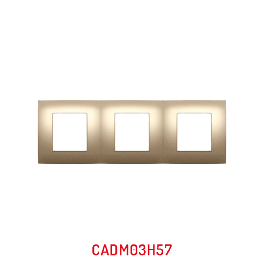 MULTICADRE 3POSTES HORIZONTAL CHAMPAGNE CADM03H57/05 PRESTIGE MILLENIUM LAP