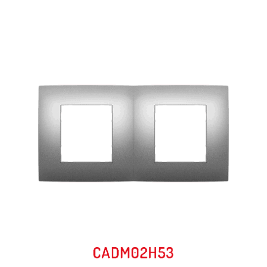 MULTICADRE 2POSTES HORIZONTAL ALUMINIUM CLAIRE CADM02H53/10 PRESTIGE MILLENIUM LAP