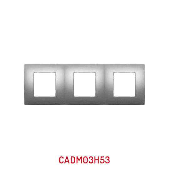 MULTICADRE 3POSTES HORIZONTAL ALUMINIUM CLAIRE CADM03H53/05 PRESTIGE MILLENIUM LAP