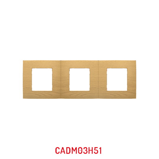 MULTICADRE 3POSTES HORIZONTAL BOIS CHENE CADM03H50/05 PRESTIGE MILLENIUM LAP