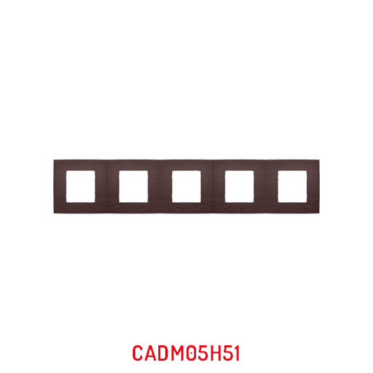 MULTICADRE 5POSTES HORIZONTAL BOIS ACAJOU CADM05H51/05 PRESTIGE MILLENIUM LAP