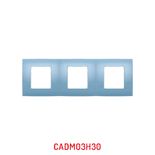 MULTICADRE 3POSTES HORIZONTAL BLEU AZUR DECO MILLENIUM CADM03H30/05 LAP