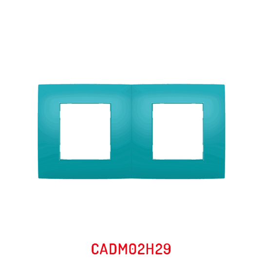 MULTICADRE 2POSTES HORIZONTAL TURQUOIS DECO MILLENIUM CADM02H29/40 LAP
