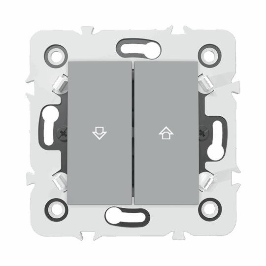 BOUTON POUSSOIRE VOLET ROULANT MECANISME GRIS CLAIRE MEC10927GRC7 MILLENIUM LAP