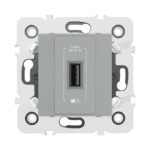 PRISE USB MECANISME SIMPLE GRIS CLAIRE  MILLENIUM MEC20941GRC7/10 LAP