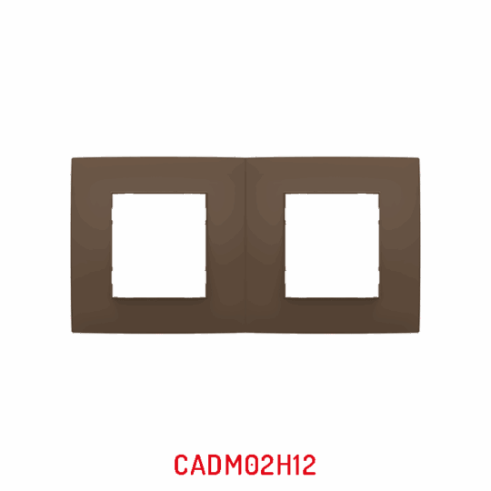 MULTICADRE 2POSTES HORIZONTAL MARRON CLAIRE MILLENIUM NATURE CADM02H12/40 LAP