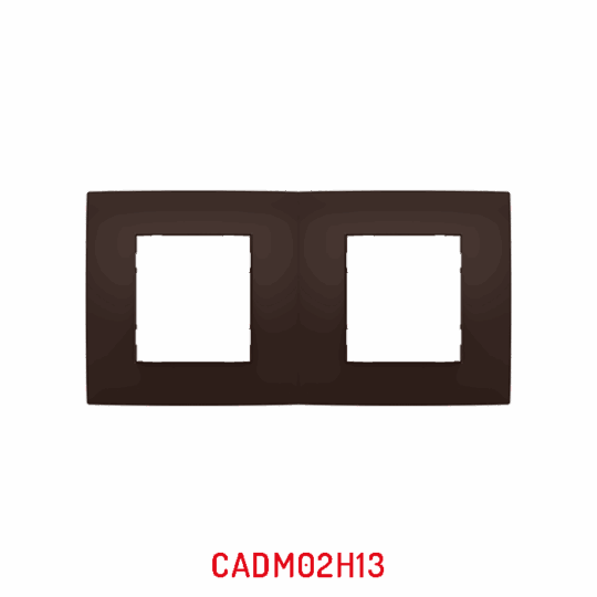 MULTICADRE 2POSTES HORIZONTAL MARRON FONCE MILLENIUM CADM02H13/40 NATURE LAP