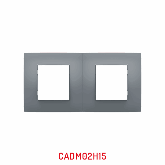 MULTICADRE 2POSTES HORIZONTAL GRIS CLAIRE NATURE MILLENIUM CADM02H15/40 LAP