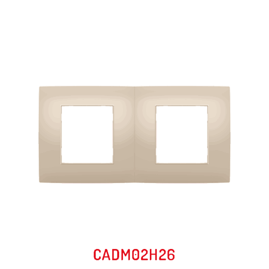 MULTICADRE 2POSTES HORIZONTAUX CAPPUCCINO DECO MILLENIUM CADM02H26/40 LAP