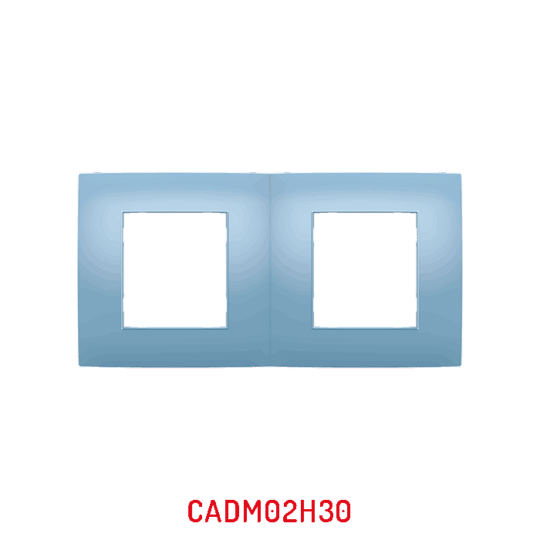 MULTICADRE 2POSTES HORIZONTAUX BLEU AZUR DECO MILLENIUM CADM02H30/40 LAP