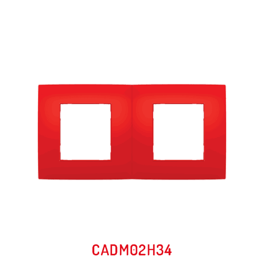 MULTICADRE 2POSTES HORIZONTAL ROUGE DECO MILLENIUM CADM02H34/40 LAP