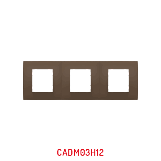 MULTICADRE 3POSTES HORIZONTAL MARRON CLAIRE MILLENIUM NATURE CADM03H12/05 LAP