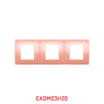 MULTICADRE 3POSTES HORIZONTAL SAUMON DECO MILLENIUM CADM03H20/05 LAP