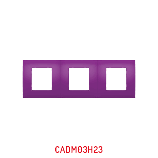 MULTICADRE 3POSTES HORIZONTAUX VIOLET CADM03H23/05 DECO MILLENIUM CADM03H23/05 LAP