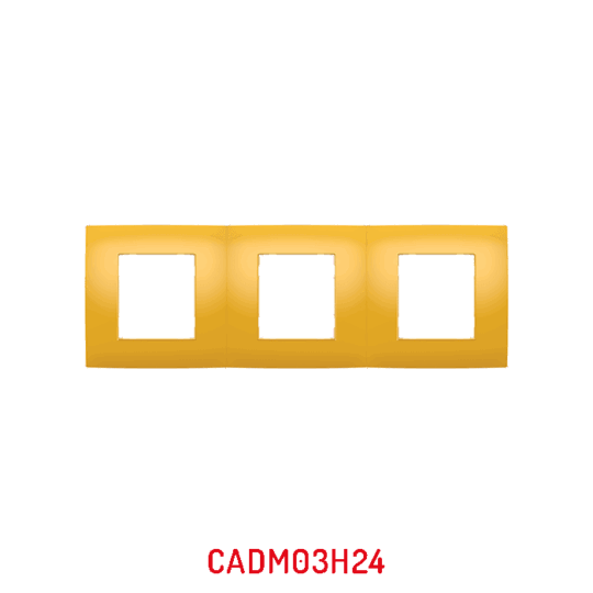 MULTICADRE 3POSTES HORIZONTAL MOUTARD DECO MILLENIUM CADM03H24/05 LAP