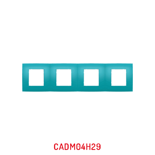 MULTICADRE 4POSTES HORIZONTAUX TURQUOIS DECO MILLENIUM CADM04H29/05 LAP