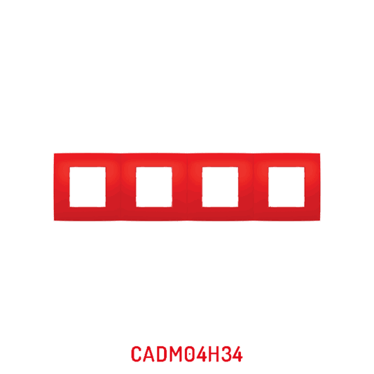 MULTICADRE 4POSTES HORIZONTAUX ROUGE DECO MILLENIUM CADM04H34/05 LAP