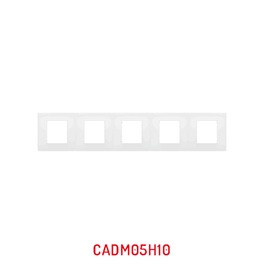 MULTICADRE 5POSTES HORIZONTAL BLANC NATURE MILLENIUM CADM05H10/05 LAP