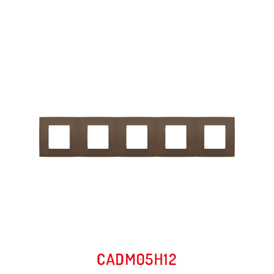 MULTICADRE 5POSTES HORIZONTAL MARRON CLAIRE NATURE MILLENIUM CADM05H12/05 LAP