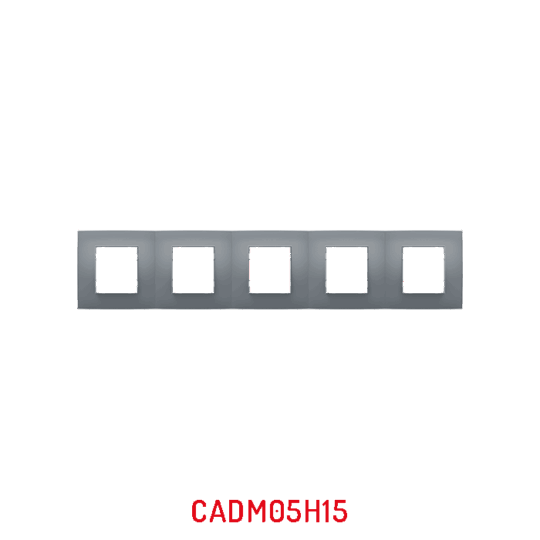 MULTICADRE 5POSTES HORIZONTAL GRIS CLAIRE NATURE MILLENIUM CADM05H15/05 LAP