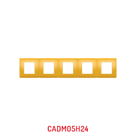 MULTICADRE 5POSTES HORIZONTAUX MOUTARD DECO MILLENIUM CADM05H24/05 LAP