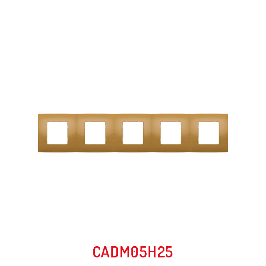 MULTICADRE 5POSTES HORIZONTAUX CARAMEL DECO MILLENIUM CADM05H25/05 LAP