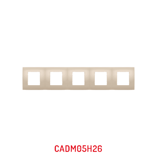 MULTICADRE 5POSTES HORIZONTAUX CAPPUCCINO DECO MILLENIUM CADM05H26/05 LAP