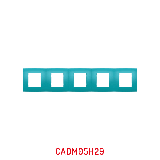 MULTICADRE 5POSTES HORIZONTAUX TURQUOIS DECO MILLENIUM CADM05H29/05 LAP