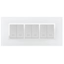 MULTICADRE 3 POSTES NOIR UNI 6M (2+2+2) ALPHA 704/6NA STIEL
