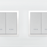 MULTICADRE 2POSTES VERRE BLANC 4M (2+2) ALPHA PRESTIGE 707/24VB STIEL